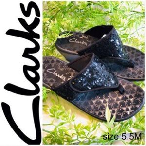 Clark’s Sequin Wedge Sandal